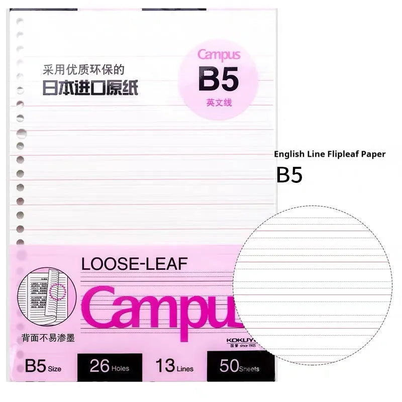 Refillable spiral notebook in A5 and B5 sizes with colourful PP cover options
