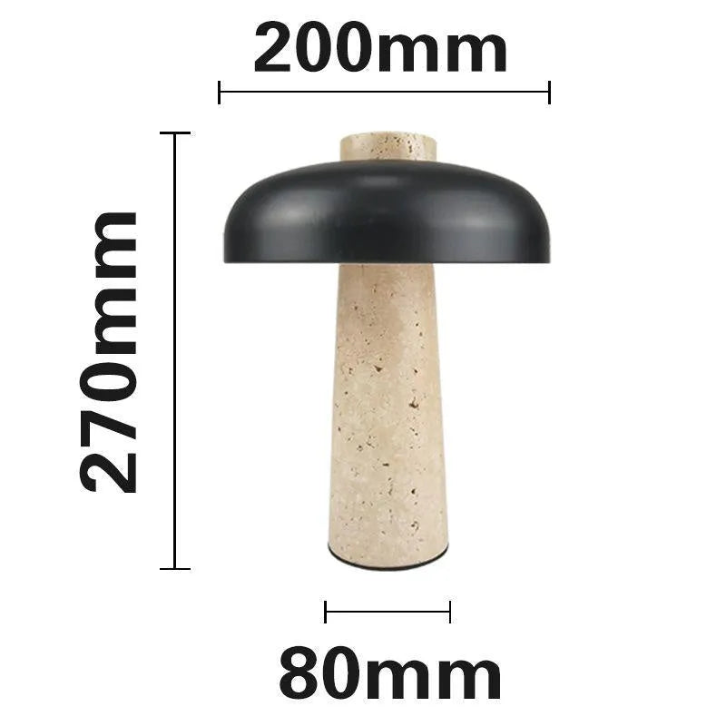 3W LED desk lamp with touch dimming and Type-C rechargeable battery on a wooden desk