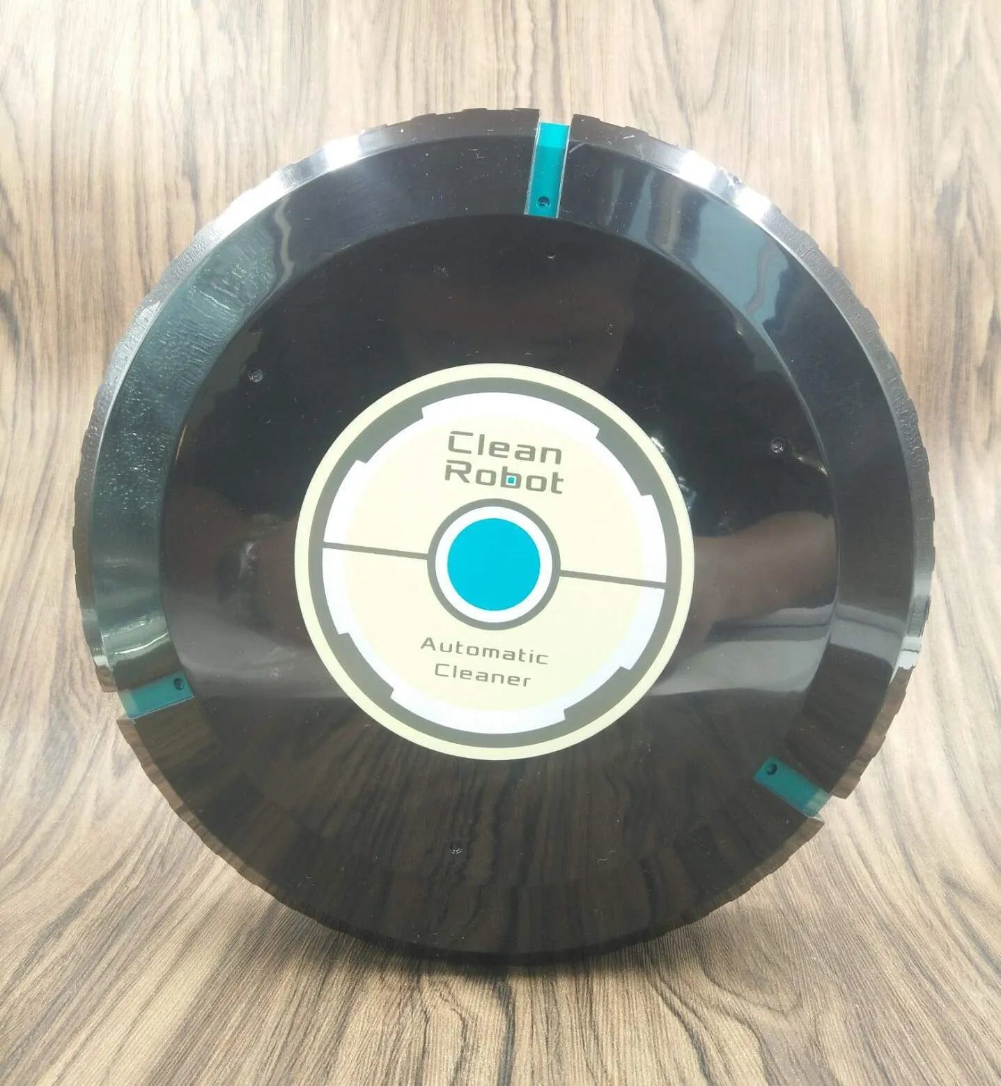 Black and white ABS automatic sweeping robot cleaner 23cm for multiple floor types
