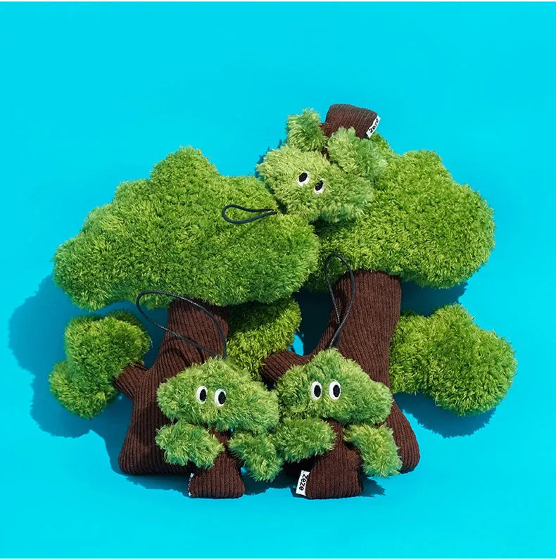 Pine tree cat mint toy bag pendant for self-play measuring 10x3x12cm