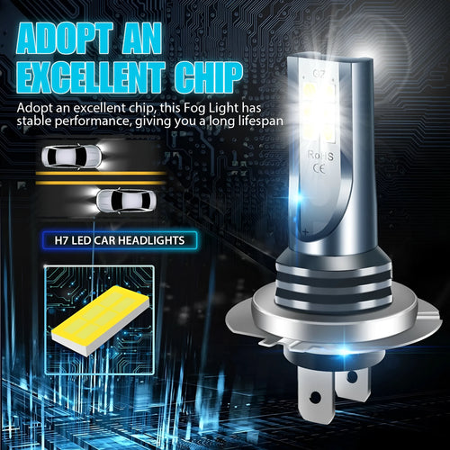 Automotive fog lamp replacement bulbs with aviation aluminium shell, compatible with multiple vehicle bulb formats