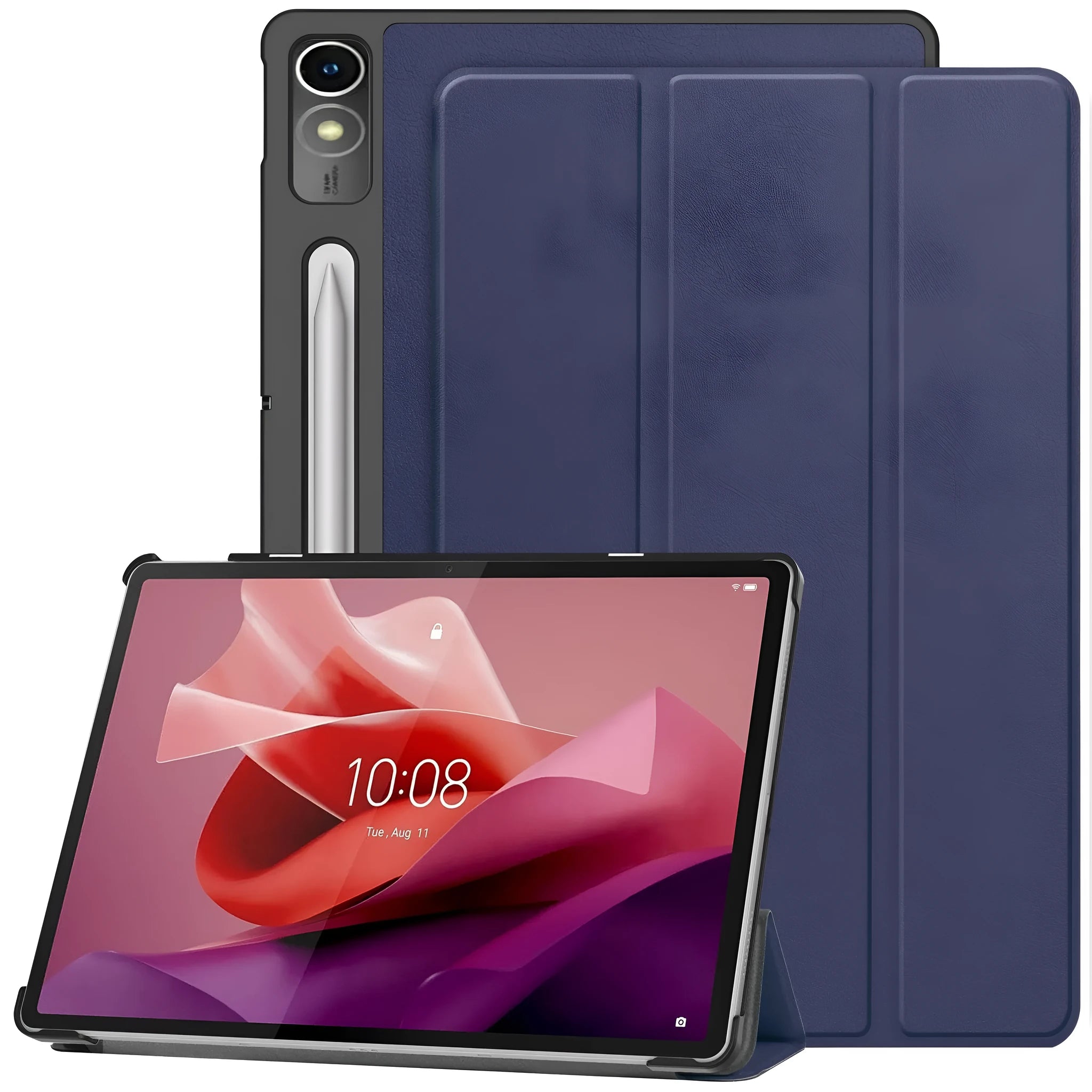 Lenovo Tab P12 127-inch protective case in three-fold design with built-in bracket and magnetic closure
