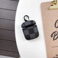 Lattice pattern plastic hard shell cover for AirPods 2nd generation case in multiple colour options.
