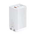 White multi-port USB-C charger with indication light for 12V lithium battery direct charging