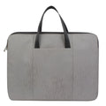 13.3 inch tablet cover hand scrub Oxford bag with zipper and soft handle in light grey