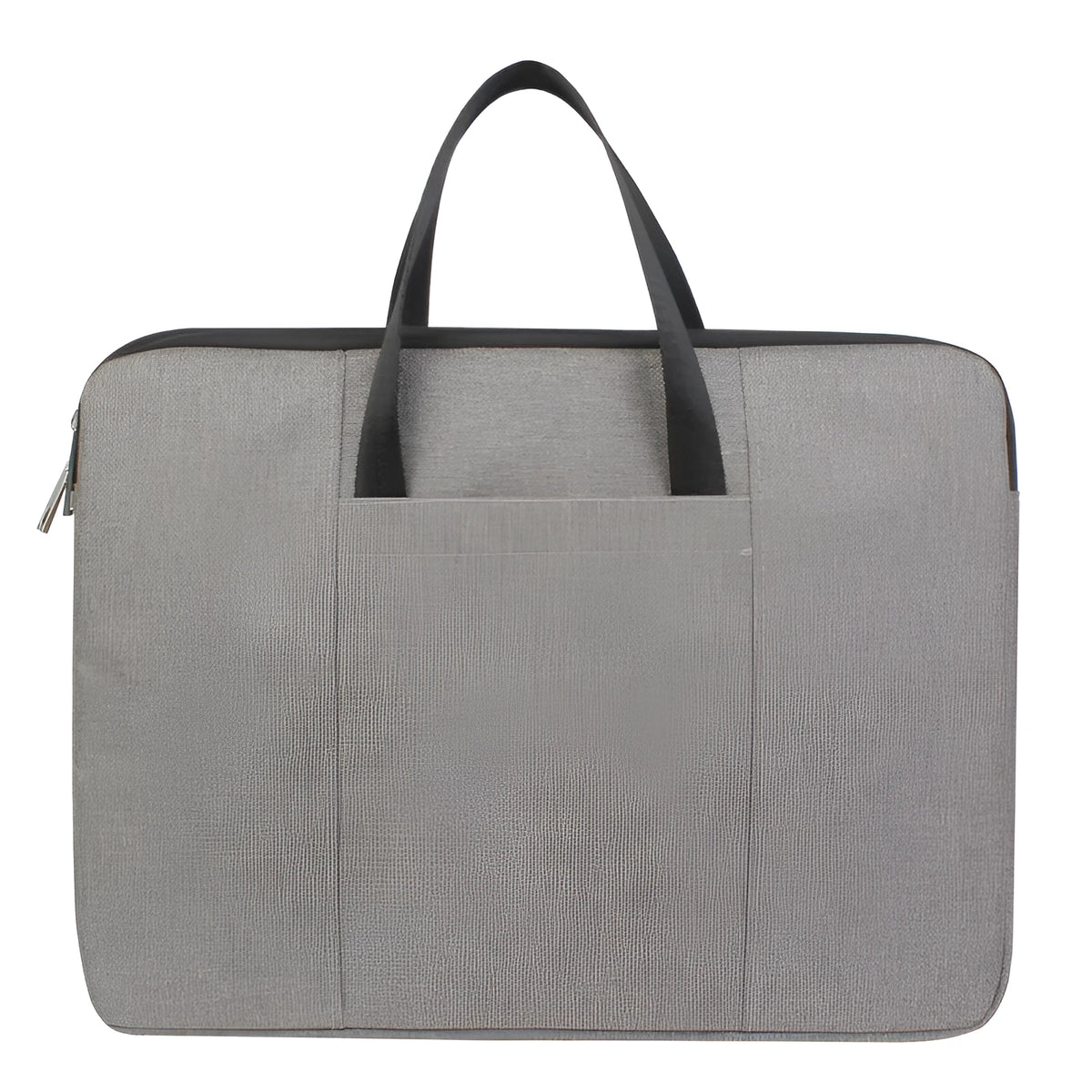 13.3 inch tablet cover hand scrub Oxford bag with zipper and soft handle in light grey