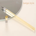 Transparent acrylic eternal pencil with alloy pen head in sharpening-free design