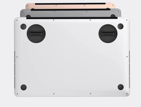 Black adjustable mini invisible ABS laptop stand for iPad and laptop, 2-pack