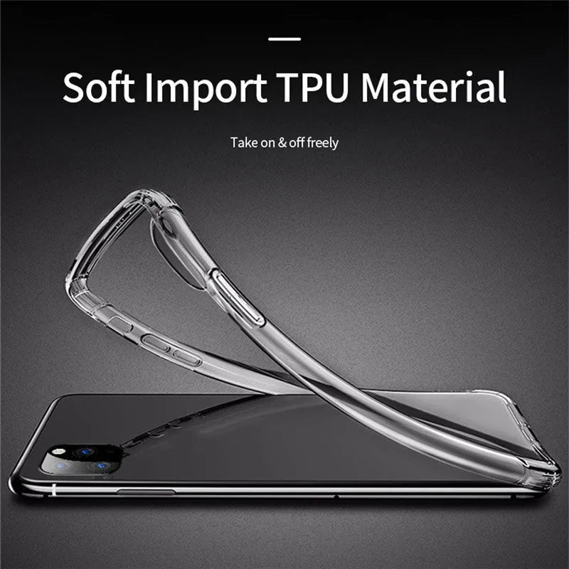 Ultra-thin transparent TPU shatter-resistant back cover for iPhone X