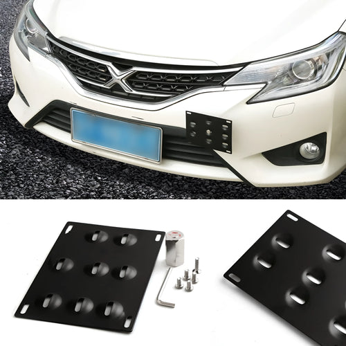 American licence plate frame trailer hook for car modification with metal construction