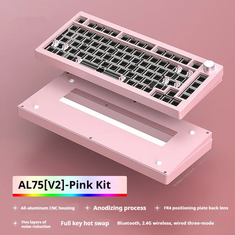 Heiji Snake aluminium mechanical keyboard kit with key puller and switch puller on a desk