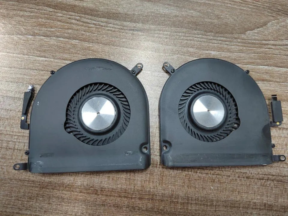 Apple MacBook Pro A1398 laptop cooling fan replacement part with colour-coded model indicators