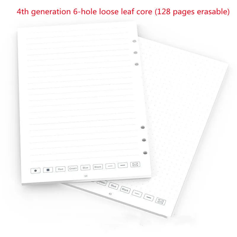Loose spiral notebook filling paper refill pack with Zodiac Forest paper and metal-core pen refills