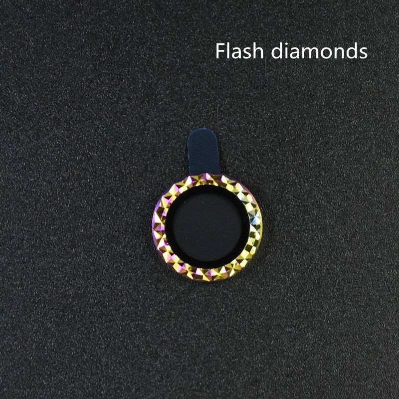 iPhone camera lens protection film with aluminium alloy ring and tempered glass