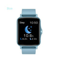 Full touch screen waterproof smart watch with heart rate blood pressure blood oxygen monitoring, black