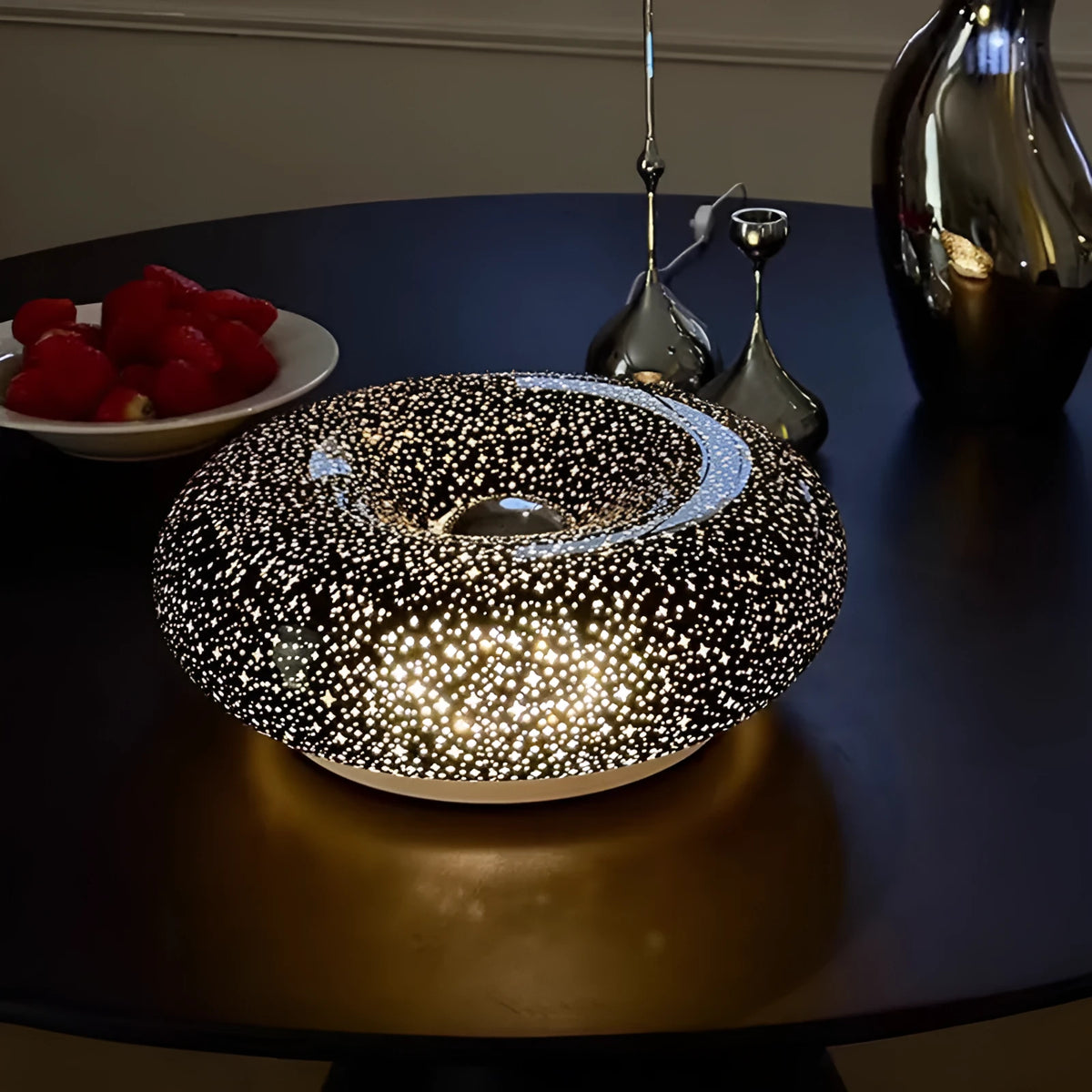 Creative Home starry sky small night lamp with planet shape in orange colour