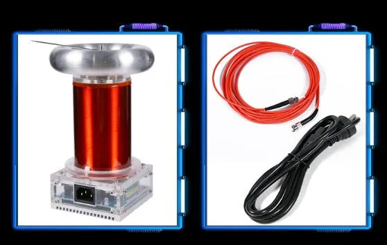Music Tesla Coil SSTC driver board kit with controller, cables, and accessories for high-voltage lightning displays