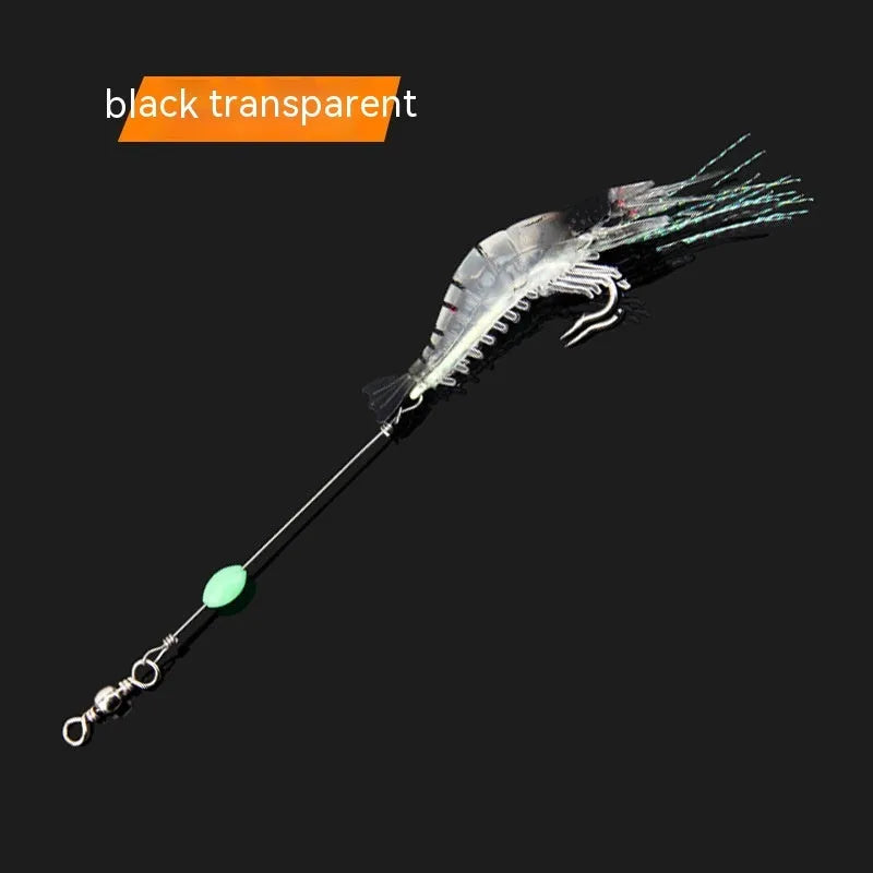 Pack of six assorted soft plastic fishing lures with pre-attached metal hooks.