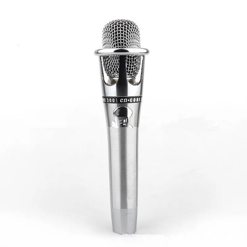 E-300 condenser handheld network karaoke microphone with vacuum tube in black