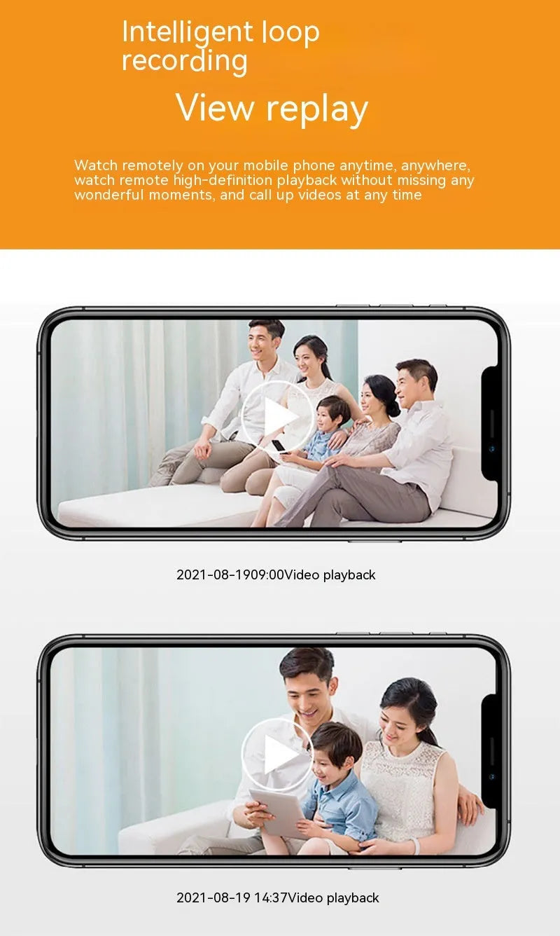 Wireless wifi bulb security camera with 1080p night vision for indoor and outdoor monitoring