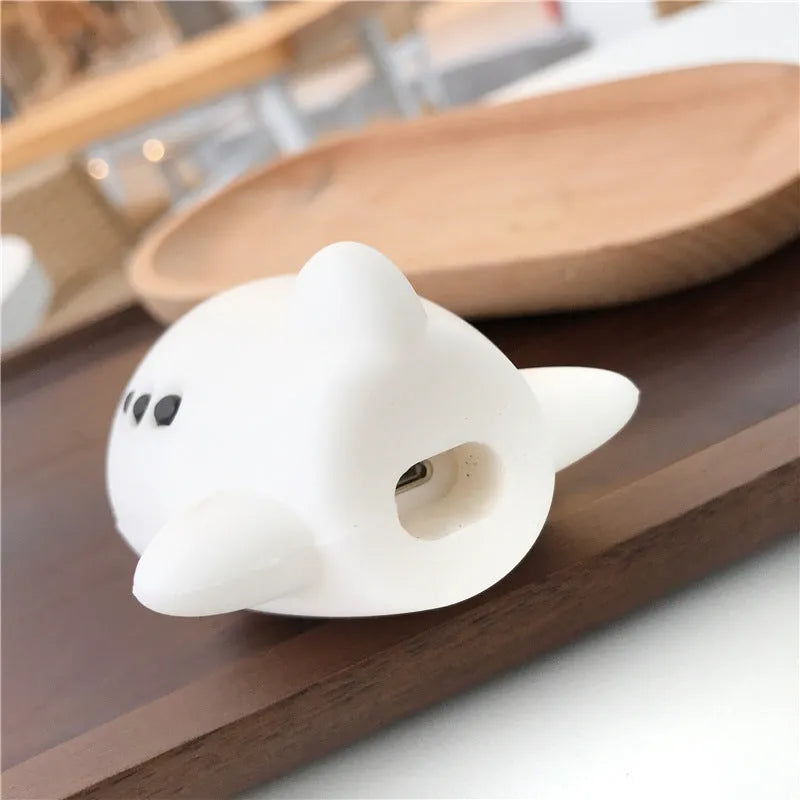 AirPods silicone protective case with cartoon aircraft headset design and keychain hook