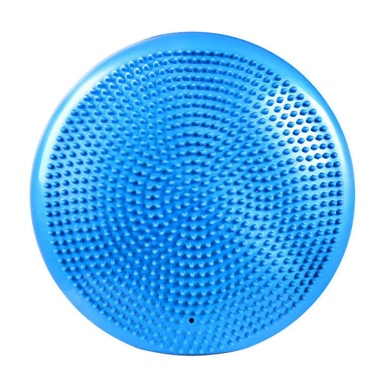 Inflatable PVC balance board 34cm diameter with tactile nubs and smooth raised nubs, for yoga fitness and posture training