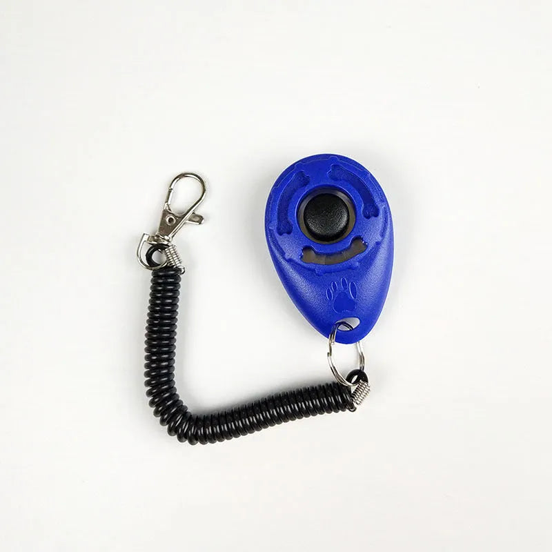 Dog training clicker in multiple colours with wrist strap for positive reinforcement training