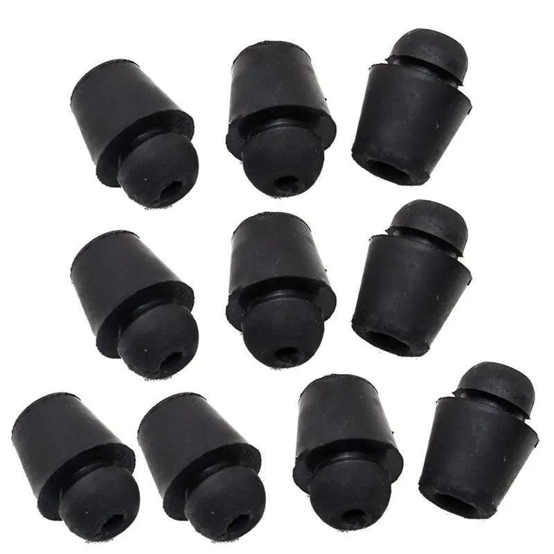 10 rubber automobile buckle damping clips in colour X16 for vehicle boot compartment shock absorption