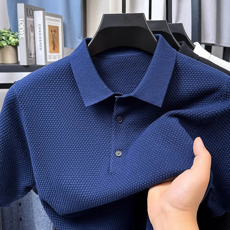 Loose fit pure cotton short sleeve sweater in oversized pullover style