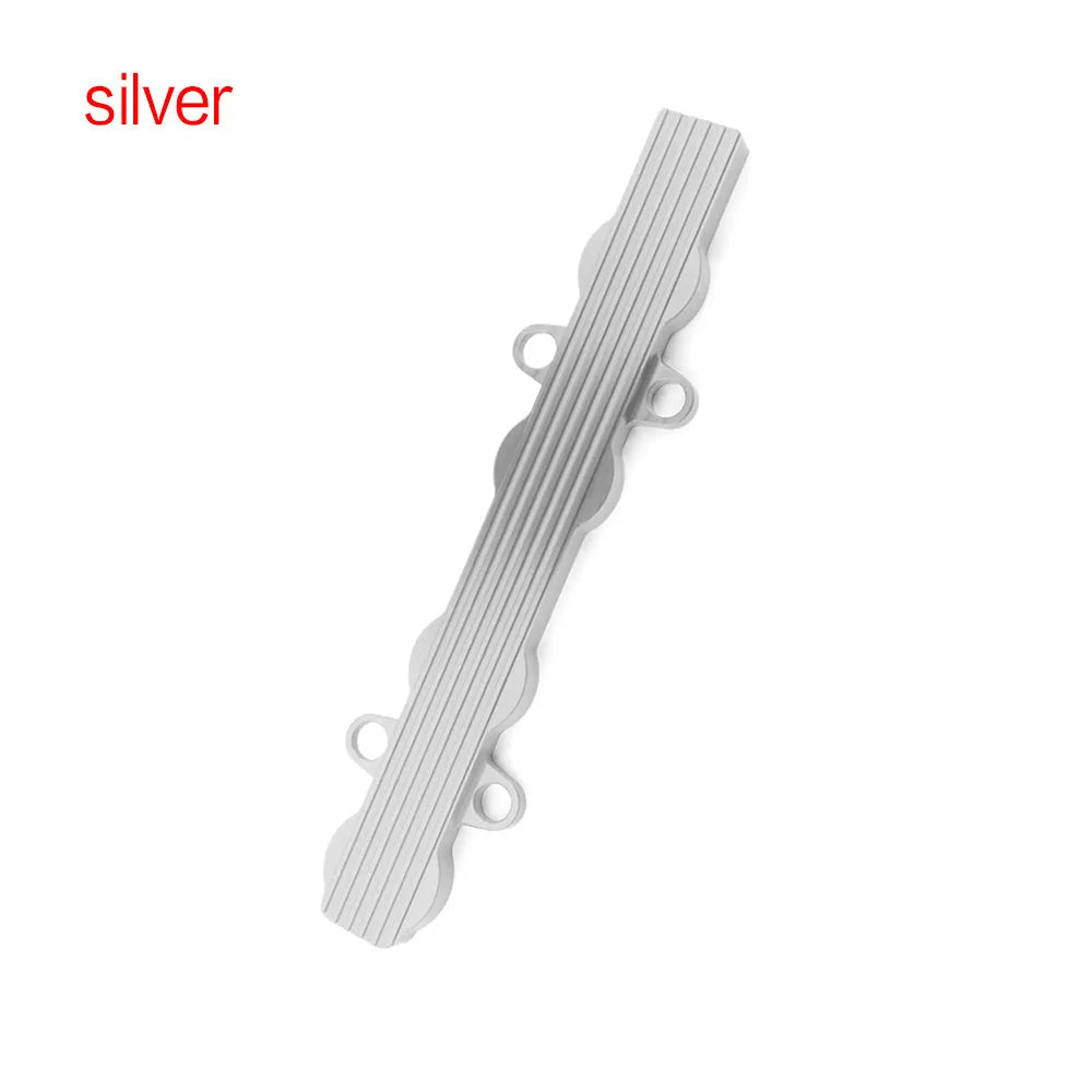 Aluminium alloy engine cover shown in red, blue, and silver colour options