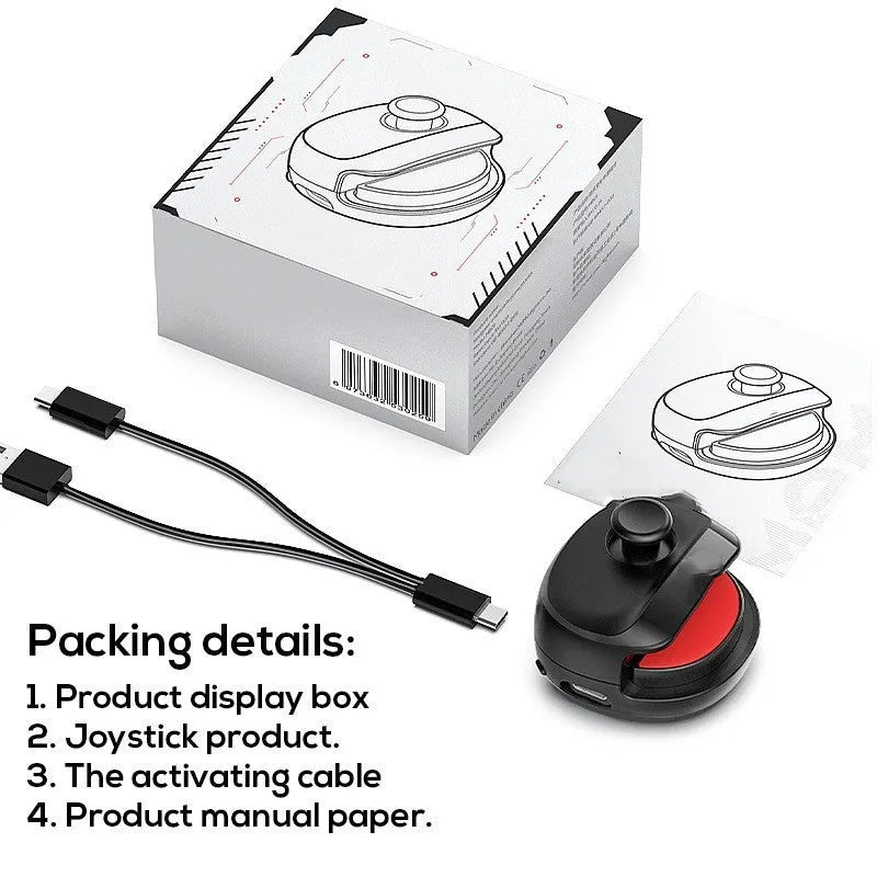 Black USB gaming stick with compact 8.8cm square design for PC and mobile gaming