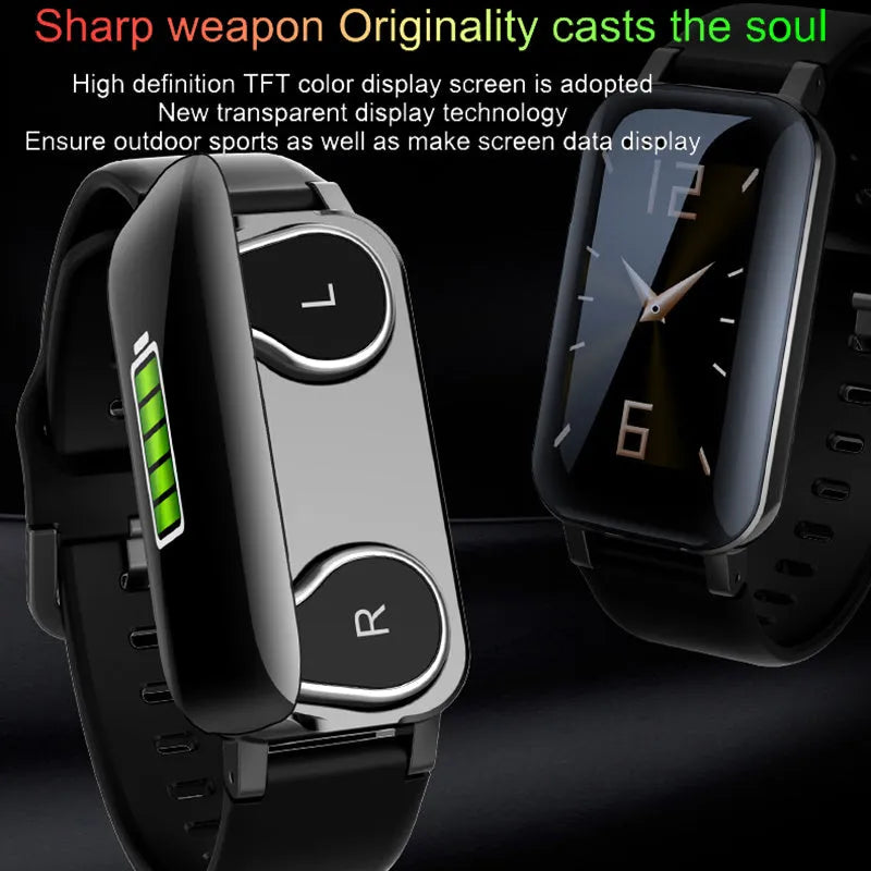 XD_LCIRT_7sxs6ycn smart bracelet for calls and heart rate monitoring in black, blue, and coffee colours.