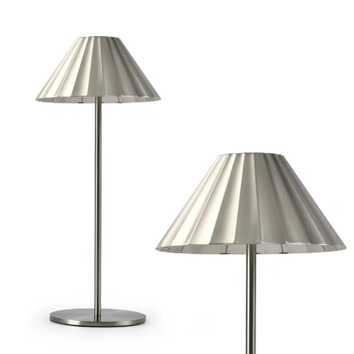Alloy desk lamp with touch dimmer in black, brown, sand, or white colour options