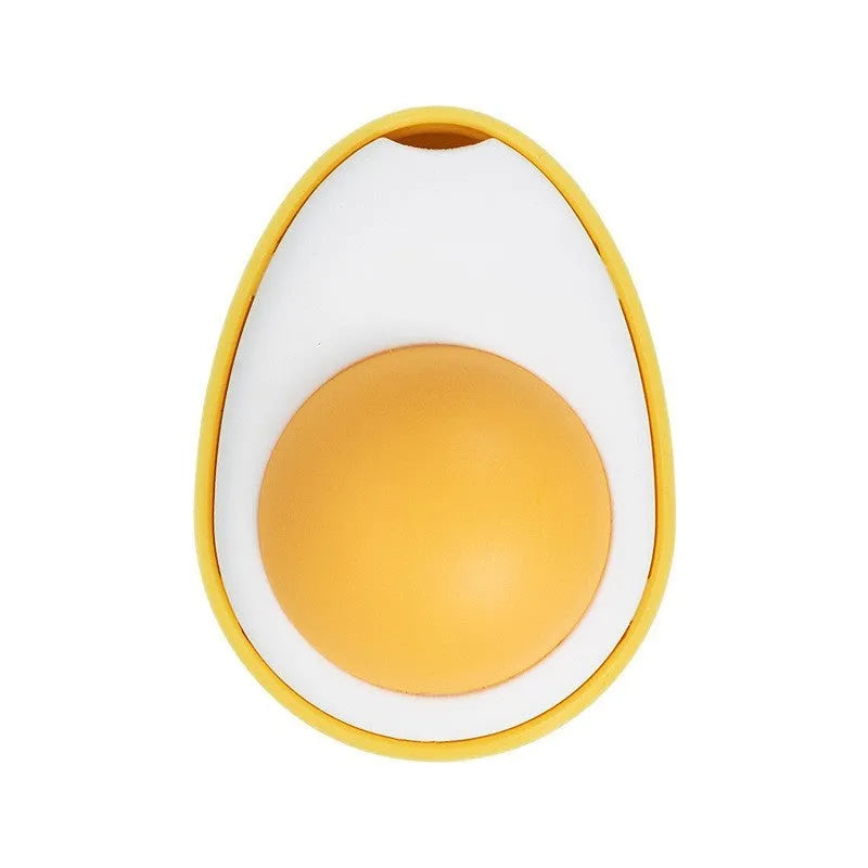 Interactive catnip ball toy in egg shapes for wall attachment and teeth cleaning