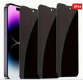 Tempered glass privacy screen protector for iPhone 17 with anti-peep and dustproof design