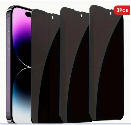 Tempered glass privacy screen protector for iPhone 17 with anti-peep and dustproof design