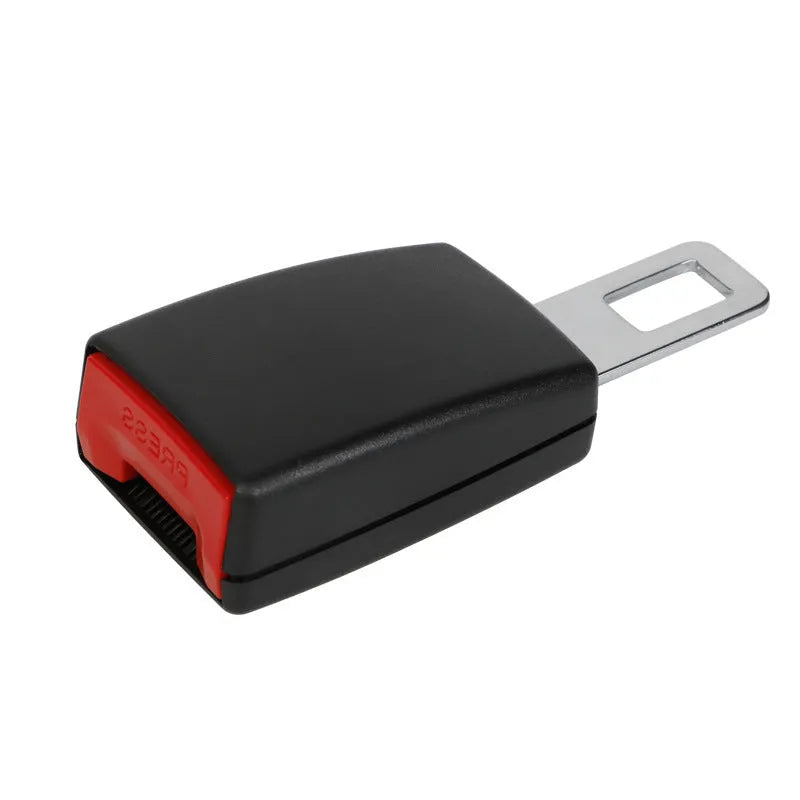 GM car seat belt extender in black 23cm fully enclosed style with ABS buckle and polyester strap