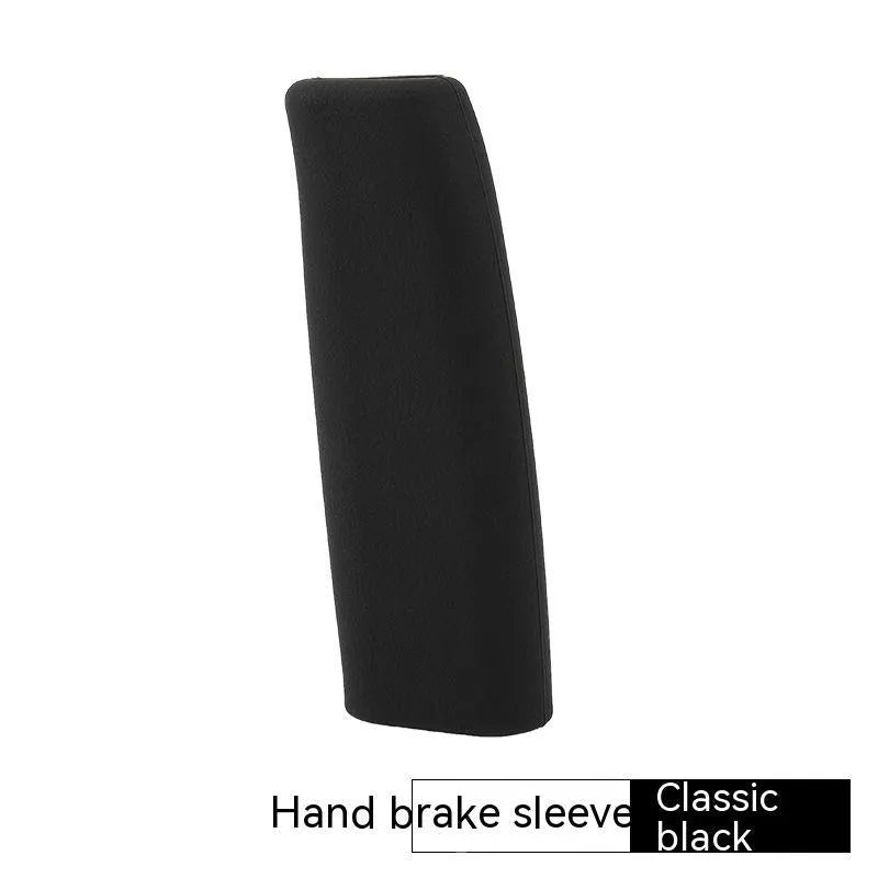 Silicone handbrake sleeve for car in black, grey, beige, red, and blue colours