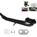 Black stainless steel exhaust manifold head section for Mazda RX-7 12A engine
