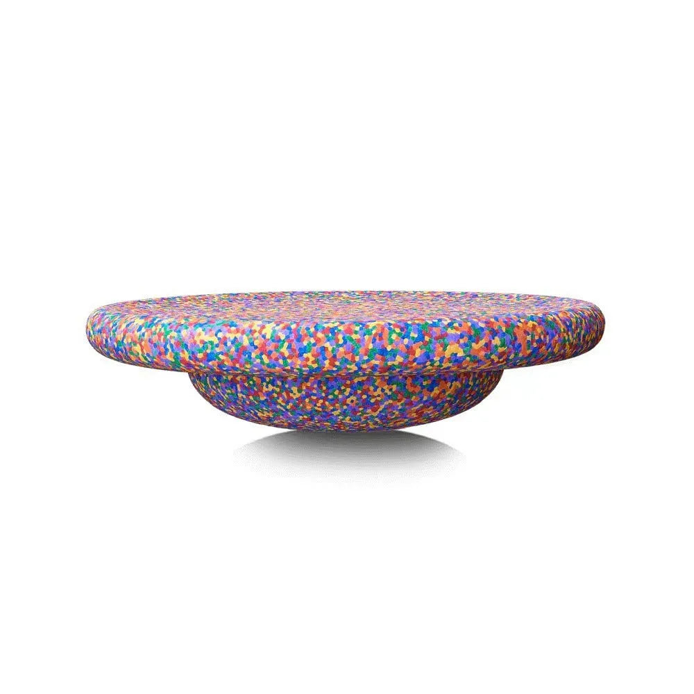 Plastic wood surf balance board for children aged 4-6 in mixed woodgrain and solid black colour options