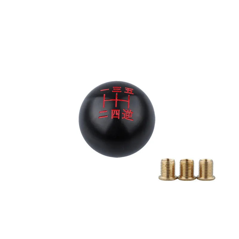 Aluminium alloy round car gear shift head for manual transmission modification in multiple style options