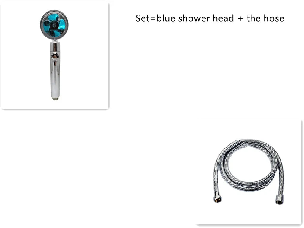 ABS water saving shower head with round head, chrome alloy finish, and 360-degree rotating joint