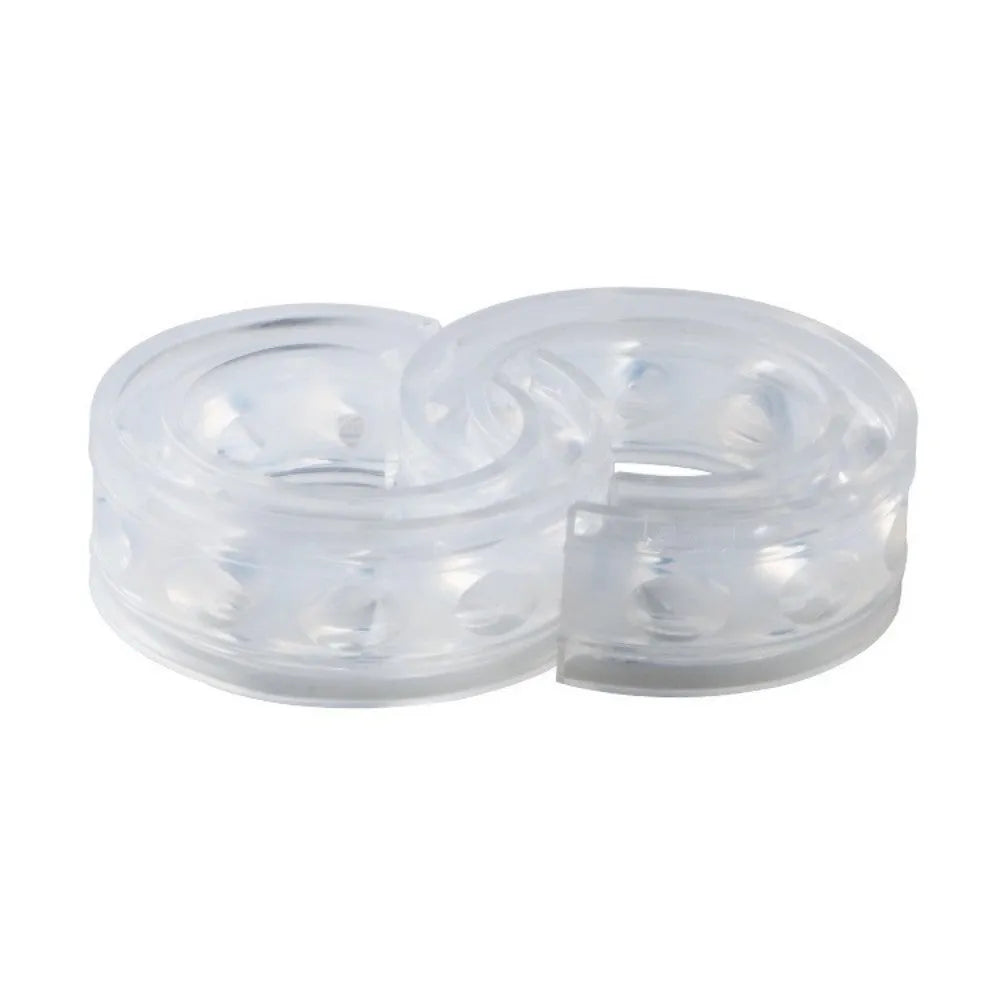 Transparent rubber spring shock absorbers for car suspension damping in six available sizes