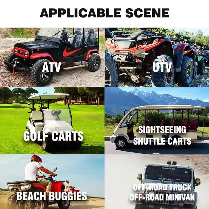 Personalised beach car strip Bluetooth audio belt for golf carts and ATVs with plastic housing