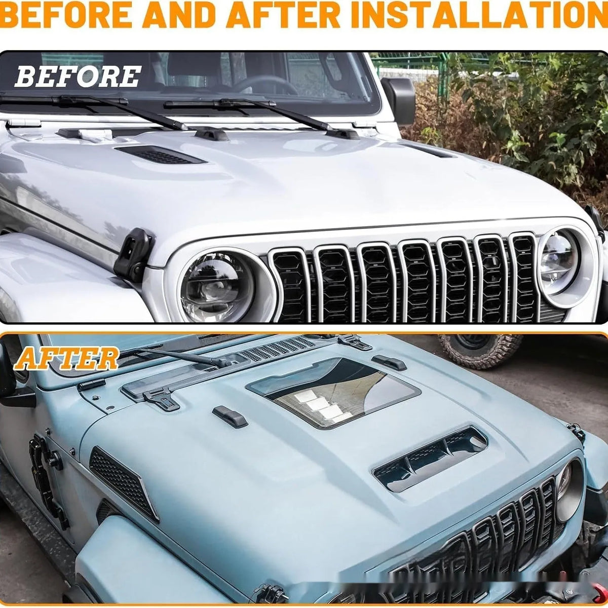 Black steel engine cover for 18-25 Jeep Wrangler engine housing