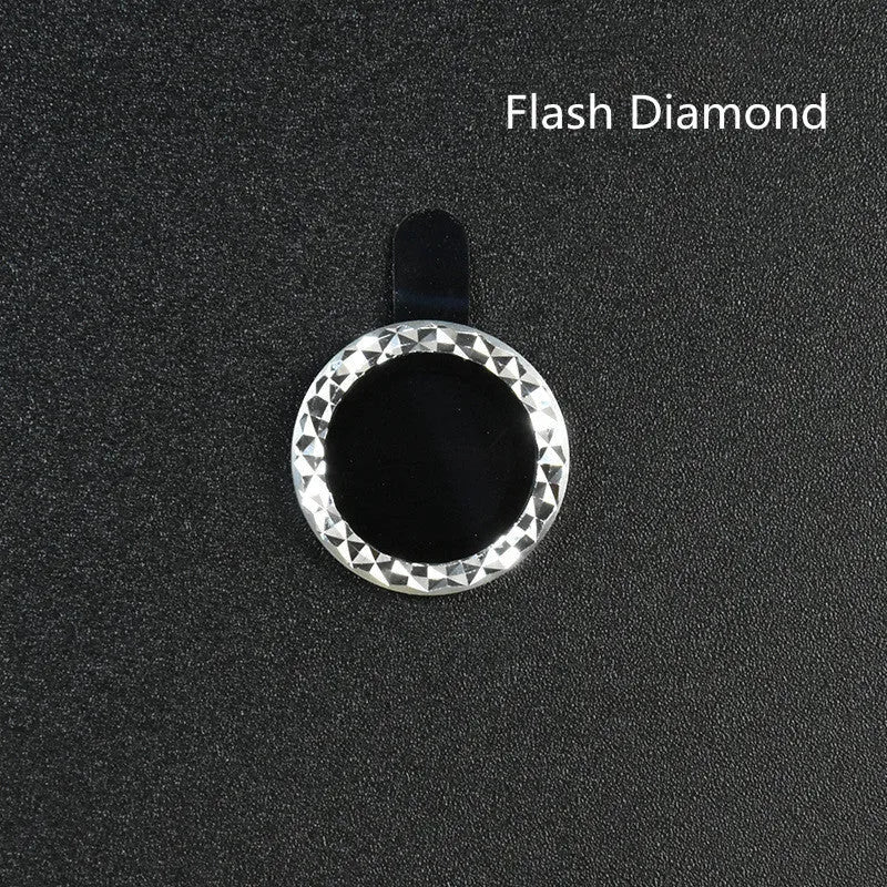 iPhone camera lens protection film with aluminium alloy ring and tempered glass