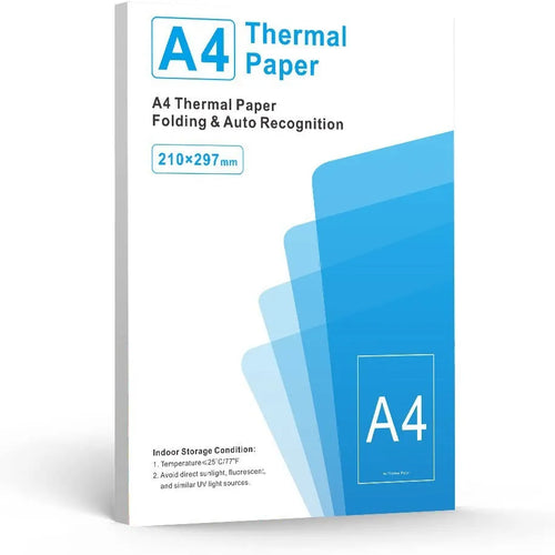 A4 thermal printer paper in white colour with quick-drying surface for business use