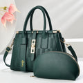 Round black PU crossbody shoulder bag with a polyester lining, shown with dimensions 28x13x20cm