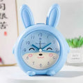 Children's cartoon alarm clock with night light in pink or blue colours
