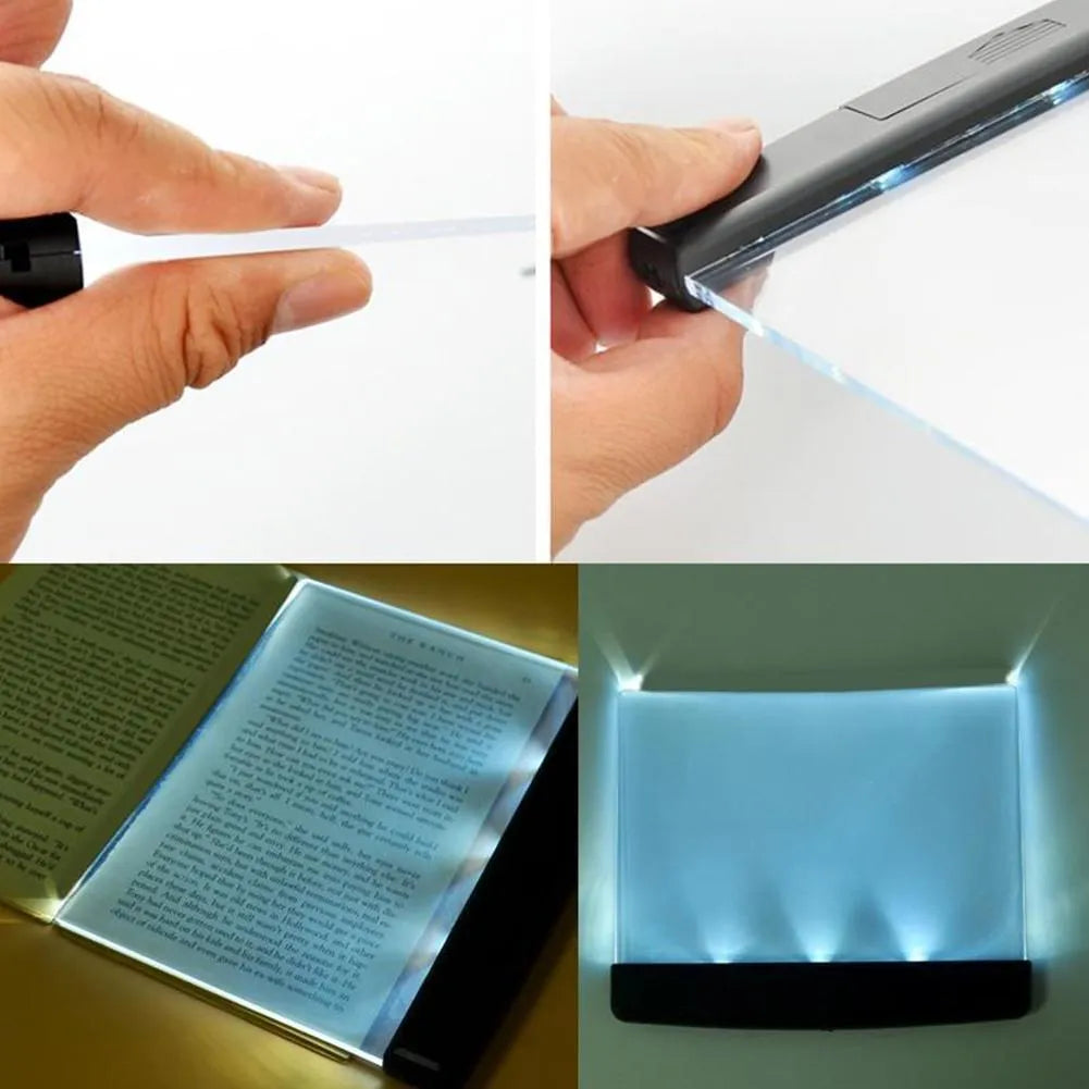 Flat-panel night vision reading lamp white style A compact household size